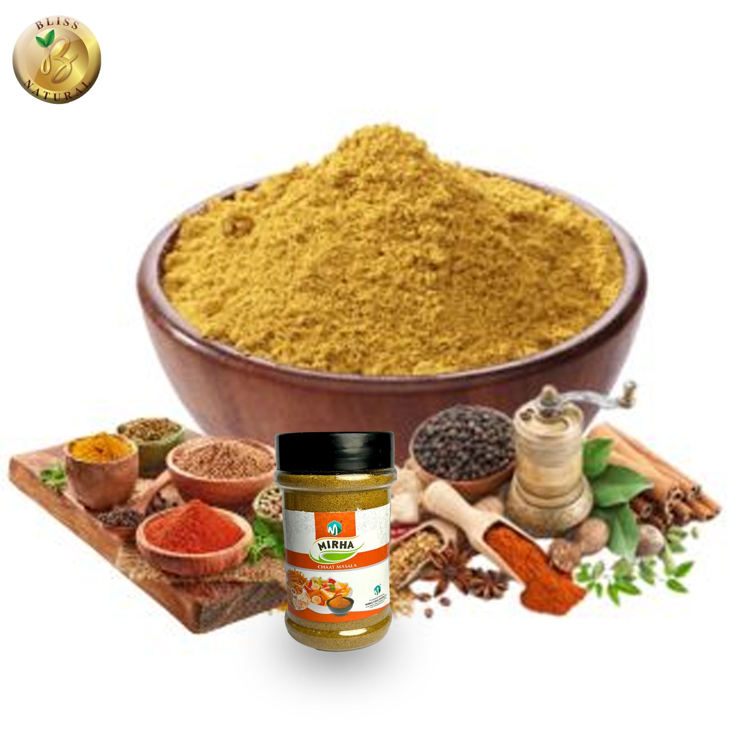 MIRHA CHAT MASALA JAR 200 GRAM