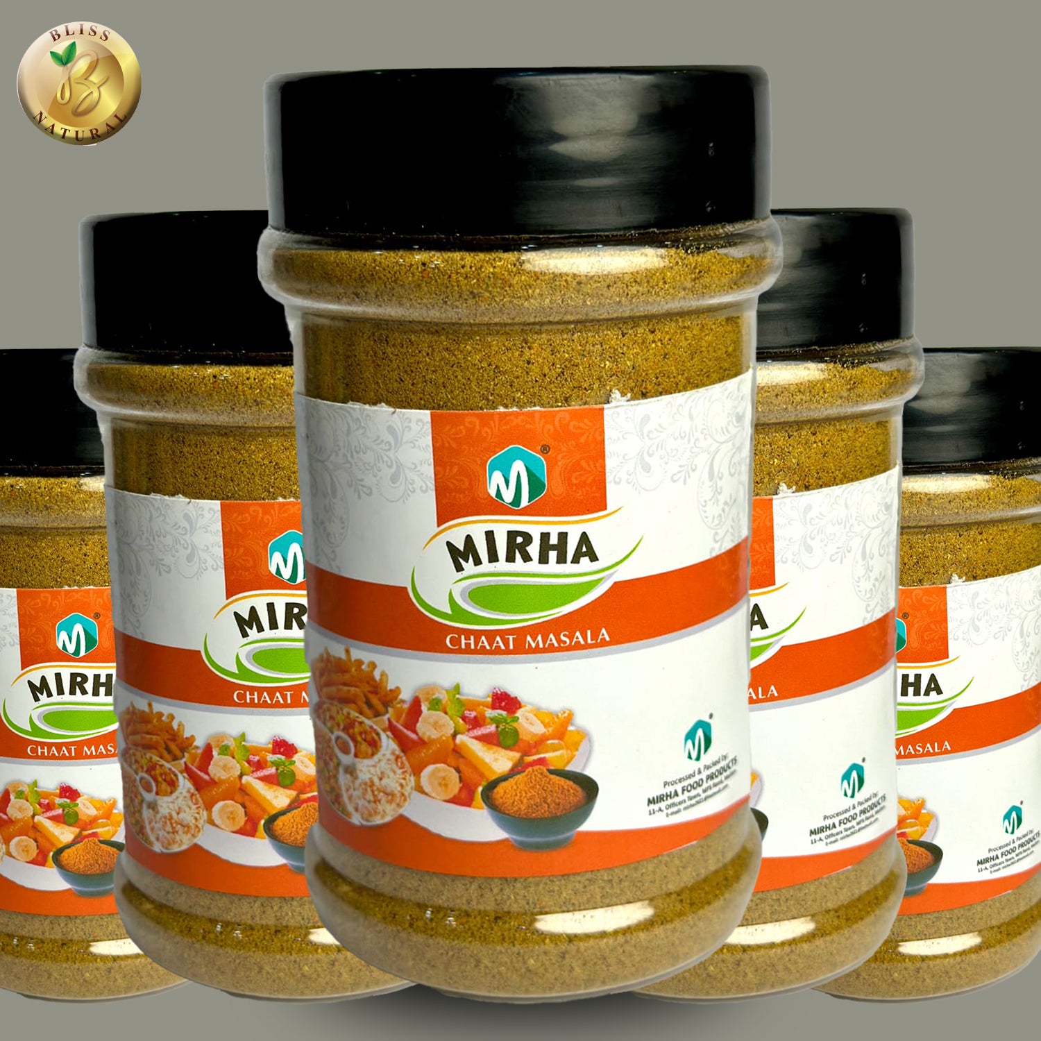 MIRHA CHAT MASALA JAR 200 GRAM